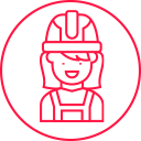 woman engineer icon