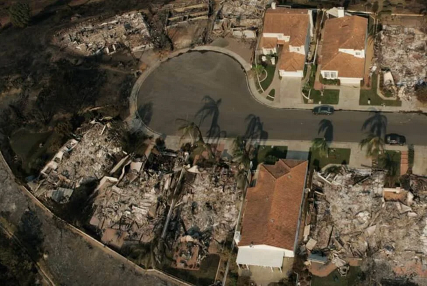 Homes with insulated concrete form construction still standing after wildfire in san diego